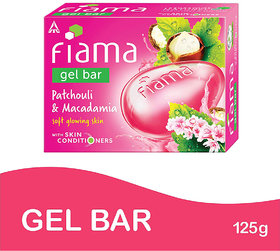Fiama Gel Bar Patchouli And Macadamia Soft Glowing Skin 125G