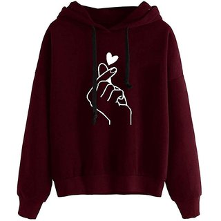 printed hooded sweatshirt