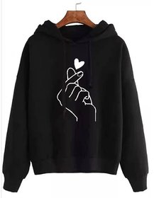 Raabta Black Heart Print Sweatshirt