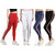 Eazy Trendz Womens Sports Yoga Gym Fitness Side Striped Jogger Tights Red Combo Pack Of 4 (Free Size)