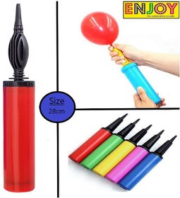 Enjoy Handy Air Balloon Pump For Balloons, Foil Balloons And Inflatable Toys Party Accessory (Set Of 1, Size 27Cm, Multi