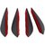 4Pcs Air Knife Carbon Auto Front Bumper Protector Lip Splitter Styling For - Hyundai Car's