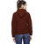 DECHEN Women Full Sleeve Gorgeous Pullover Brown Sweatshirt