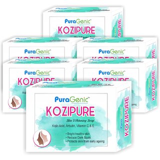 Puragenic Kozipure Skin Whitening Soap, 75gm - Pack of 6
