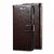 D G Kases Vintage PU Leather Kickstand Wallet Flip Case Cover For Vivo Y91i - Coffee Brown