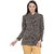 Starscollection Women Ladies Girls Winter Wear Round Neck Self Design Woolen Coat Sweater