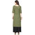 Saadhvi Green And Pink Slub Cotton Embellished Pack Of 2 Kurtas