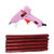 Pink Glue Gun With 5 Red Glitter Stick (Leak Proof)