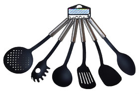 Shopper52 Plastic Cooking Utensil Set Polypropylene Kitchen Tools Silicone Cooking Utensil Set Spatula Spoon Serving Set