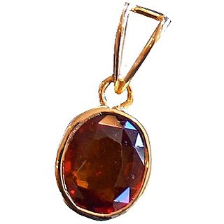                       Ceylonmine Garnet Pendant Natural & Original Gemstone Hessonite Pendant Lab Certified Stone Gomed Pendant For Unisex                                              