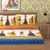 frionkandy Cotton Traditional Puppet Print Yellow Double Bed Sheet With 2 Pillow Covers (82 X 92 Inch) - Shkap1063