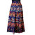 Frionkandy Cotton Blue A-Line Full Length Wrap Around Skirt - Free Size (Length-38, Waist Upto-46)
