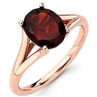                       Ceylonmine Natural Gomed Stone Ring 5.00 Carat Lab Certified & Original Gemstone Hessonite Gold Plated Ring For Unisex                                              