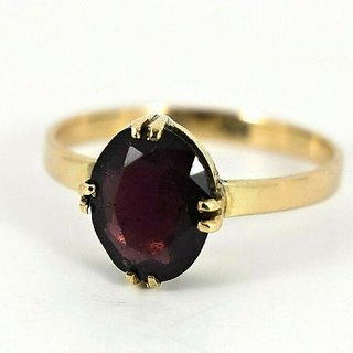                       Ceylonmine Unheated Hessonite Ring 9.25 Ratti Original & Lab Certified Stone Ring For Unisex                                              