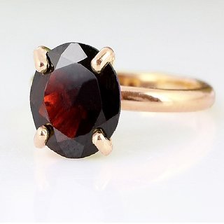                       Ceylonmine Hessonite Ring Original & Unheated Gemstone Gomed Gold Plated Ring 6.00 Ratti For Astrological Purpose                                              