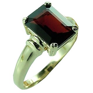                       Ceylonmine Gomed Ring Natural & Lab Certified Hessonite Stone Silver Ring For Unisex 6.00 Ratti                                              
