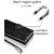 D G Kases Vintage Pu Leather Kickstand Wallet Flip Case Cover For Panasonic I2 Active - Black