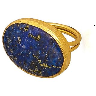                       Ceylonmine-7.00 Ratti Lapis Lazuli Stone Ring Natural & Lab Certified Gemstone Ring For Uniex                                              