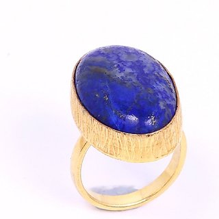                       Ceylonmine-Original Stone Lapis Lazuli Ring 6.25 Ratti Lab Certified & Natural Gemstone Ring For Men & Women                                              