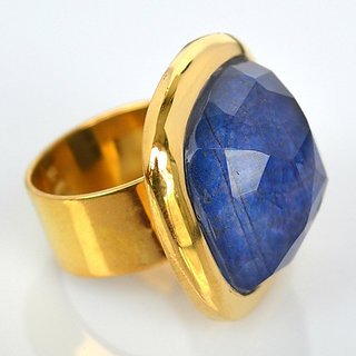                       Ceylonmine-Certified Lapis Lazuli Stone Ring Natural & Original Gemstone Ring 6.00 Ratti For Unisex                                              