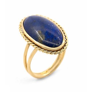                       Ceylonmine-Natural Lapis Lazuli Ring Natural & Original Gemstone Ring 5.00 Ratti For Astrological Purpose                                              