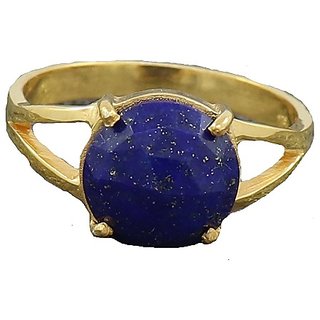                       Ceylonmine- Lapis Lazuli Stone Ring Original & Certified Gemstone 5.50 Ratti For Astrological Purpose                                              