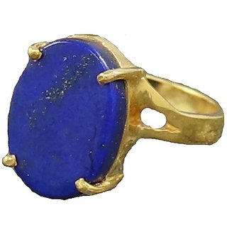                       Ceylonmine-7.00 Ratti Lapis Lazuli Stone Ring Natural & Lab Certified Gemstone Ring For Uniex                                              