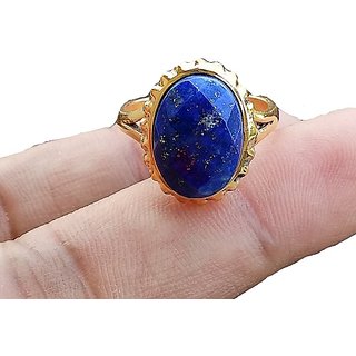                       Ceylonmine-Certified Lapis Lazuli Stone Ring Natural & Original Gemstone Ring 6.00 Ratti For Unisex                                              