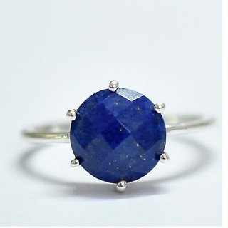                       Ceylonmine-Lapis Lazuli Stone Ring 7.25 Ratti Original & Unheated Gemstone Lapis Lazuli Stone Ring For Women & Men                                              