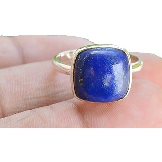                       Ceylonmine-Original Stone Lapis Lazuli Ring 6.25 Ratti Lab Certified & Natural Gemstone Ring For Men & Women                                              