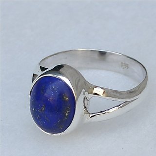 Ceylonmine-Lapis Lazuli Stone Ring 7.25 Ratti Original & Unheated Gemstone Lapis Lazuli Stone Ring For Women & Men