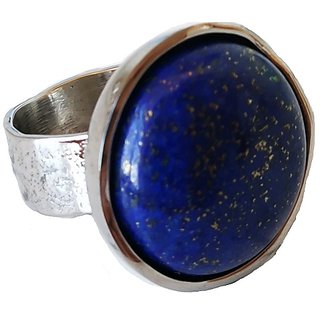                       Ceylonmine-Lapis Lazuli Stone Ring 7.25 Ratti Original & Unheated Gemstone Lapis Lazuli Stone Ring For Women & Men                                              