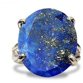                       Ceylonmine-Lapis Lazuli Stone Ring 6.5 Ratti Natural & 100% Original Gemstone Lapis Lazuli Stone Ring For Women & Men                                              