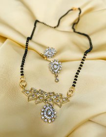 Abdesigns American Diamond Mangalsutra For Women