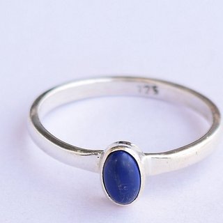                       Ceylonmine-Original Stone Lapis Lazuli Ring 6.25 Ratti Lab Certified & Natural Gemstone Ring For Men & Women                                              