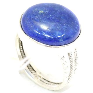                       Ceylonmine-6.25 Ratti Lapis Lazuli Stone Natural & Original Gemstone Lapis Lazuli Stone Ring For Astrological Purpose                                              