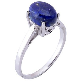                       Ceylonmine-Original Stone Lapis Lazuli Ring 6.25 Ratti Lab Certified & Natural Gemstone Ring For Men & Women                                              