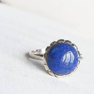                       Ceylonmine-Certified Lapis Lazuli Stone Ring Natural & Original Gemstone Ring 6.00 Ratti For Unisex                                              