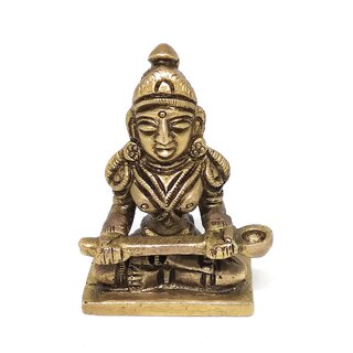 Ashtadhatu Annapurana Devi Idol For Home Temple Incrising Wealth And Peace ( 6 X 4 X 4 ) Cm Ashtadhatu Annapurana Devi Idol For Home Temple Incrising Wealth And Peace ( 6 X 4 X 4 ) Cm