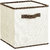 House Of Quirk Foldable Cloth Storage Cube Basket Bins Organizer Containers Drawers Pack Of 1, Beige