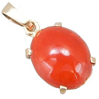 Ceylonmine Natural Coral Pendant Unheated & Untreated Gemstone Moonga Pendant 5.25 Carat For Unisex Ceylonmine Natural Coral Pendant Unheated & Untreated Gemstone Moonga Pendant 5.25 Carat For Unisex