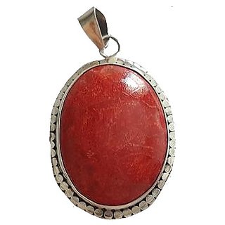 Ceylonmine Red Moonga Stone Oendant Natural & Original Gemstone 7.25 Ratti Unheated Coral Pendnat/Locket For Women & Men Ceylonmine Red Moonga Stone Oendant Natural & Original Gemstone 7.25 Ratti Unheated Coral Pendnat/Locket For Women & Men