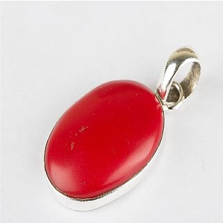 Ceylonmine Red Munga Stone Pendant Natural & Lab Certified Gemstone Coral Locket 6.00 Ratti For Women & Girls Ceylonmine Red Munga Stone Pendant Natural & Lab Certified Gemstone Coral Locket 6.00 Ratti For Women & Girls