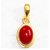 Ceylonmine Red Munga Stone Pendant Natural & Lab Certified Gemstone Coral Locket 6.00 Ratti For Women & Girls