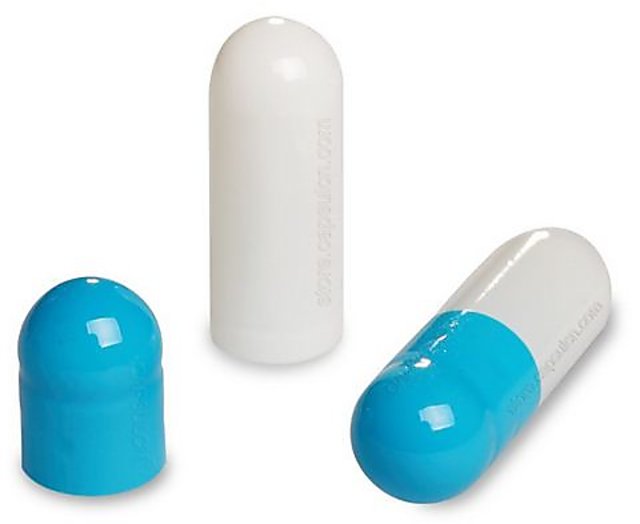 Empty Gelatin Capsules 00 Skyblue/White 500