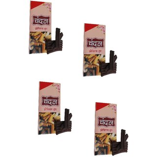 Uniqon (Pack Of 4) Sandal/Chandan Scented Premium Incense Sticks Dhoop Batti