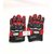 Mubco Pro Biker's Gloves Full Finger Gloves Size Medium Unisex (Red Color)
