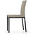 Lady Dining Living Chair With Mild Steel Leg In Grey Color (Pixel Series-By Shearling)
