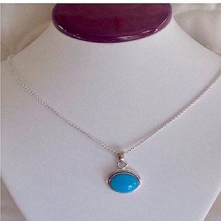 Ceylonmine Turquoise Stone Pendant Natural Unheated Stone 6.25 Ratti Firoza Stone Pendant For Astrological Purpose Ceylonmine Turquoise Stone Pendant Natural Unheated Stone 6.25 Ratti Firoza Stone Pendant For Astrological Purpose