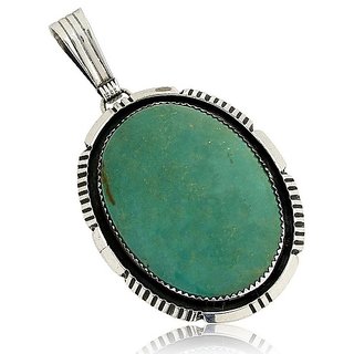 Ceylonmine 7.00 Ratti Turquoise Pendant Silver Natural Unheated Gemstone Firoza Stone Locket For Unisex Ceylonmine 7.00 Ratti Turquoise Pendant Silver Natural Unheated Gemstone Firoza Stone Locket For Unisex